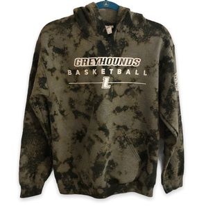 Loyola Basketball Sweatshirt Forest Green, Reworked/Upcycled LUM Hoodie, Small